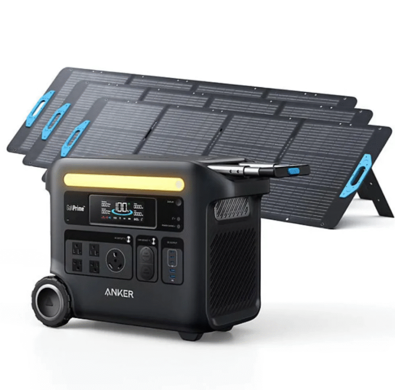 Anker SOLIX F2600 Portable Power Station – 2560W/2400W with 3 200W Solar Panel