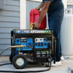 DuroMax XP13000HXT 13,000 Watt Electric Start Tri-Fuel Natural Gas/Propane/Gas Powered Portable Generator w/ CO Alert