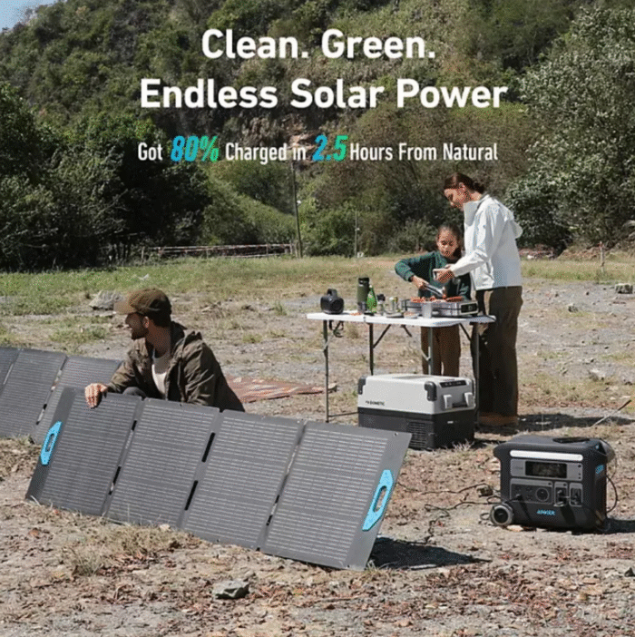 Anker SOLIX F2600 Portable Power Station – 2560W/2400W with 3 200W Solar Panel