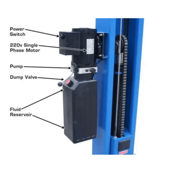 Atlas 8000 Lb Capacity Baseplate 2-Post Lift - Image 4