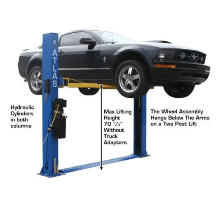 Atlas 8000 Lb Capacity Baseplate 2-Post Lift - Image 9