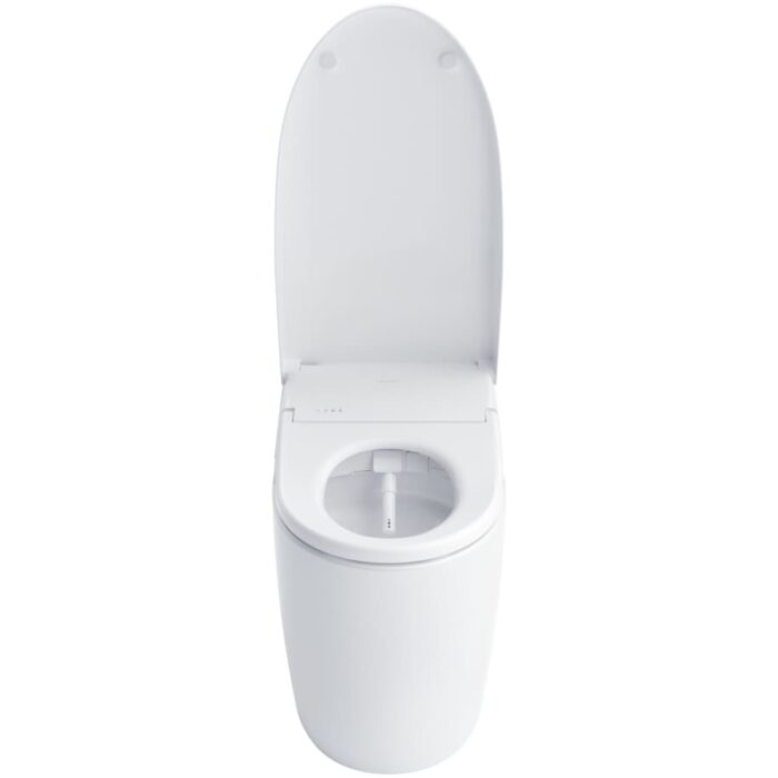 TOTO Neorest AS 0.8 / 1 GPF Dual Flush One Piece Elongated Chair Height Toilet with Integrated Smart Bidet Seat, Auto / Tornado Flush, PREMIST, and EWATER+ Cotton