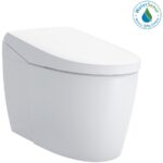 TOTO Neorest AS 0.8 / 1 GPF Dual Flush One Piece Elongated Chair Height Toilet with Integrated Smart Bidet Seat, Auto / Tornado Flush, PREMIST, and EWATER+ Cotton