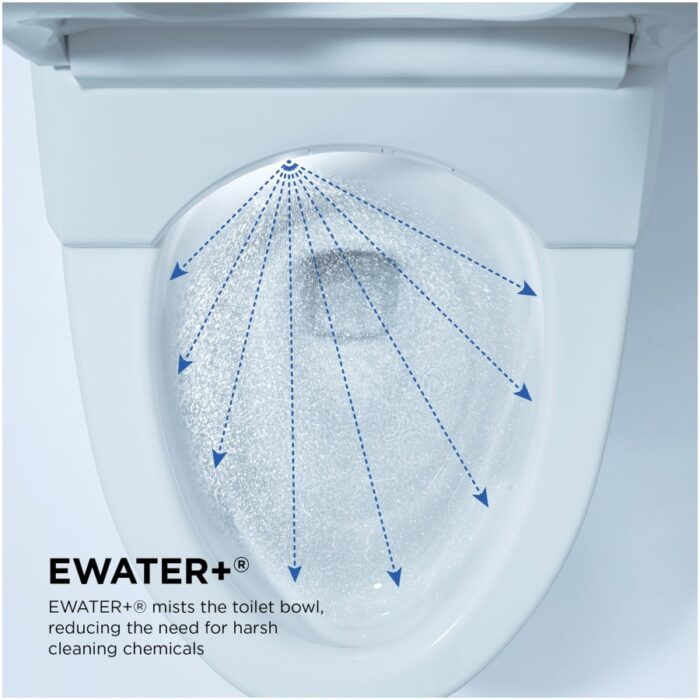 TOTO Neorest AS 0.8 / 1 GPF Dual Flush One Piece Elongated Chair Height Toilet with Integrated Smart Bidet Seat, Auto / Tornado Flush, PREMIST, and EWATER+ Cotton
