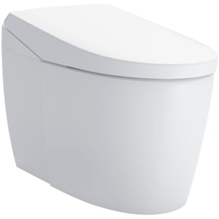 TOTO Neorest AS 0.8 / 1 GPF Dual Flush One Piece Elongated Chair Height Toilet with Integrated Smart Bidet Seat, Auto / Tornado Flush, PREMIST, and EWATER+ Cotton