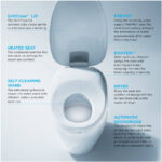 TOTO Neorest NX1 0.8 / 1 GPF Dual Flush Elongated Chair Height Toilet with Integrated Smart Bidet Seat, Tornado Flush, PREMIST, CEFIONTECT, and EWATER+