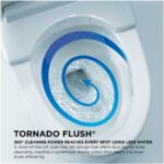 TOTO Neorest NX1 0.8 / 1 GPF Dual Flush Elongated Chair Height Toilet with Integrated Smart Bidet Seat, Tornado Flush, PREMIST, CEFIONTECT, and EWATER+