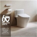 TOTO S7A Washlet Elongated Bidet Toilet Seat with EWATER+ Wand / Bowl Cleaning, Auto Open / Close Contemporary Lid, and Auto Flush Compatible